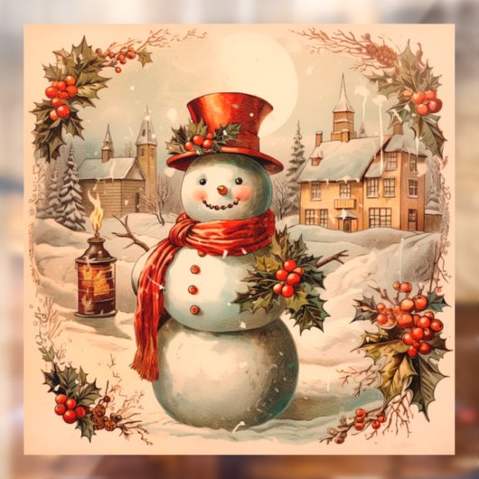 クリスマスヴィンテージウィンドウの固定 ウィンドウサイン (シート2)