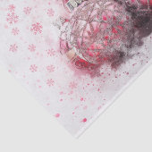 クリスマスヴィンテージオーナメントと雪片 薄葉紙 (詳細)