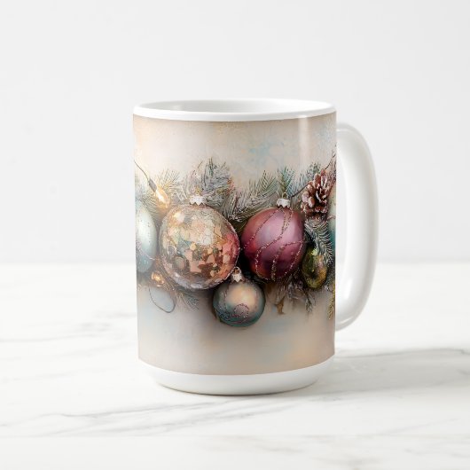 クリスマスヴィンテージオーナメント1 コーヒーマグカップ (正面右)