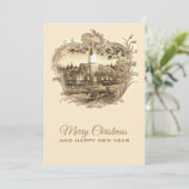 クリスマスヴィンテージカード サンキューカード (スタンド正面)