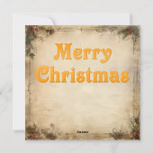 クリスマスヴィンテージカード シーズンカード (裏面)