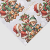 クリスマスヴィンテージキッズギフトメリークリスマス 薄葉紙 (詳細)