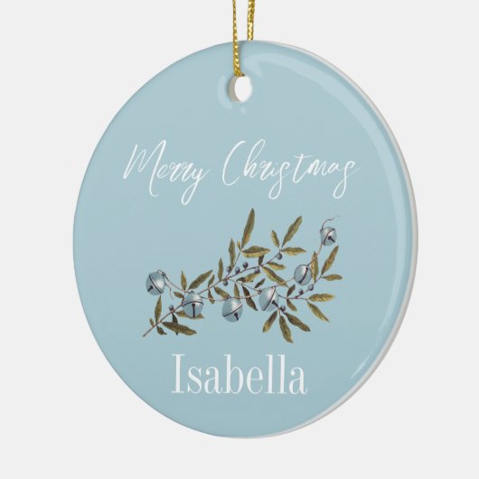 クリスマスヴィンテージクリスマスベル植物学葉品 セラミックオーナメント (左)