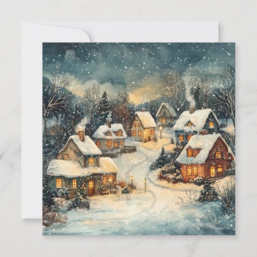 クリスマスヴィンテージグリーティングカード シーズンカード (正面)