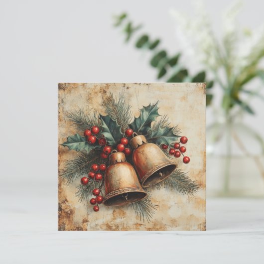 クリスマスヴィンテージグリーティングカード シーズンカード (スタンド正面)