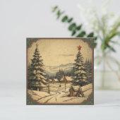 クリスマスヴィンテージグリーティングカード シーズンカード (スタンド正面)