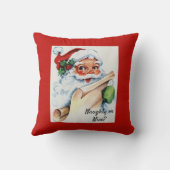 クリスマスヴィンテージサンタクロースいけなまたはニース クッション (裏面)
