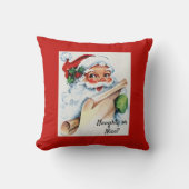 クリスマスヴィンテージサンタクロースいけなまたはニース クッション (正面)