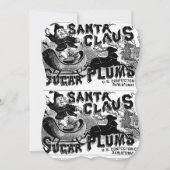 クリスマスヴィンテージサンタクロースフラットグリーティングカード カード (正面)