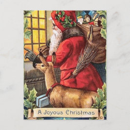クリスマスヴィンテージサンタ葉書 シーズンポストカード