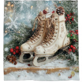 クリスマスヴィンテージシャワーカーテン シャワーカーテン (正面)