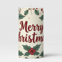 クリスマスヴィンテージスタイルキャンドル