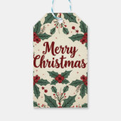 クリスマスヴィンテージスタイルギフトラベル ギフトタグ (裏面)