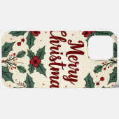 クリスマスヴィンテージスタイル電話ケース Case-Mate iPhoneケース (裏面 (横))