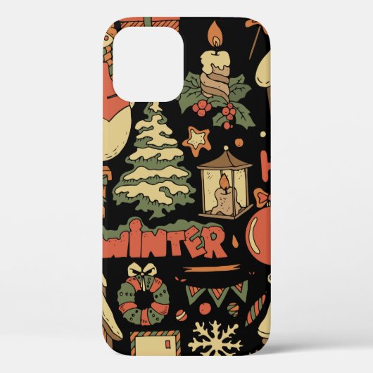 クリスマスヴィンテージセット1 Case-Mate iPhoneケース (裏面)