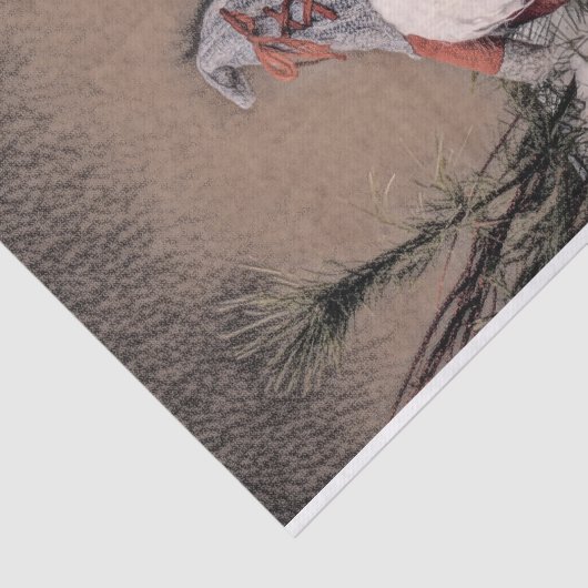 クリスマスヴィンテージセピアスケッチ素朴格言 薄葉紙 (詳細)