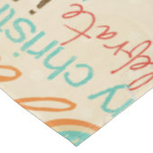 クリスマスヴィンテージタイポグラフィテーブルクロス テーブルクロス (アングル)