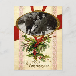 クリスマスヴィンテージテンプレートはがき シーズンポストカード