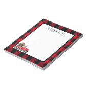 クリスマスヴィンテージトラックおもちゃバッファローチェック5.5 x 6 ノートパッド (回転)