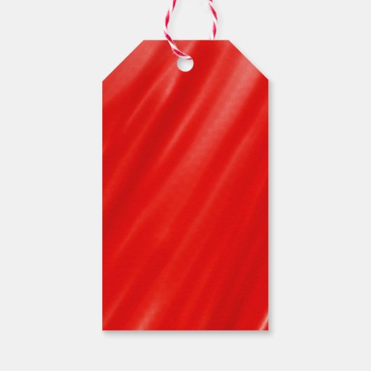 クリスマスヴィンテージトラックモノグラムレッドウォーター色 ギフトタグ (裏面)