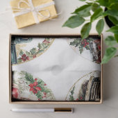 クリスマスヴィンテージトラックラウンド 薄葉紙 (ギフト)