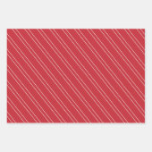 クリスマスヴィンテージバタフライポインセティアホリデイ ラッピングペーパーシート (正面2)