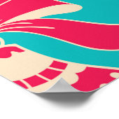 クリスマスヴィンテージパターン。Cとのシームレスなパターン ポスター (角)