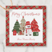 クリスマスヴィンテージラベル フェイバータグ (正面)