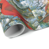 クリスマスヴィンテージレッド深紅色ズスノーギフトプレゼント ラッピングペーパー (ロールコーナー)