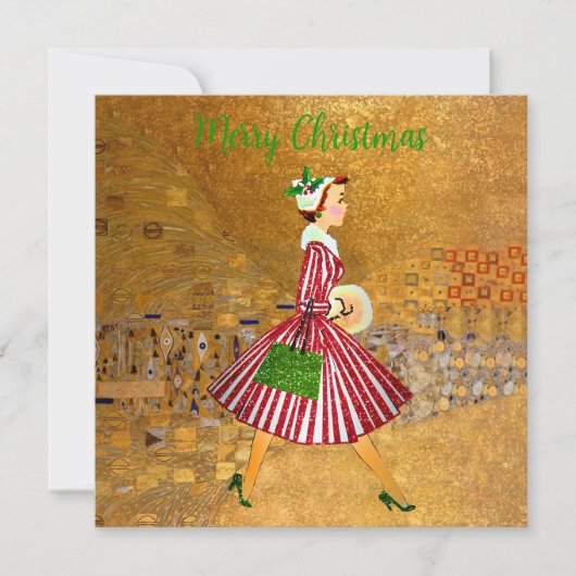 クリスマスヴィンテージレディ金ゴールド (正面)