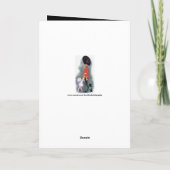 クリスマスヴィンテージレトロなカスタマイズ可能なガールカード シーズンカード (裏面)