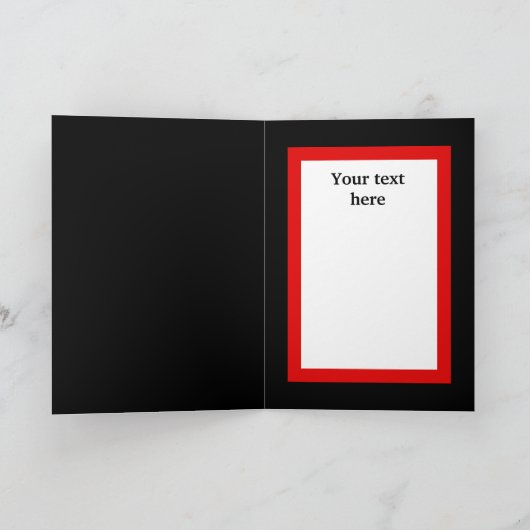 クリスマスヴィンテージレトロなカスタマイズ可能なガールカード シーズンカード (内部)