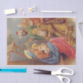 クリスマスヴィンテージ出生イエスイラストレーション 薄葉紙 (クラフト)