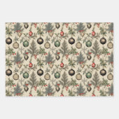 クリスマスヴィンテージ包装紙 ラッピングペーパーシート (正面2)