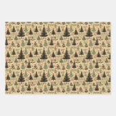 クリスマスヴィンテージ包装紙 ラッピングペーパーシート (正面3)