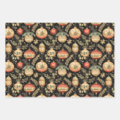 クリスマスヴィンテージ包装紙 ラッピングペーパーシート (正面3)