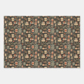 クリスマスヴィンテージ包装紙 ラッピングペーパーシート (正面3)