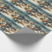 クリスマスヴィンテージ包装紙 ラッピングペーパー (角)