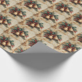 クリスマスヴィンテージ包装紙 ラッピングペーパー (角)