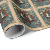 クリスマスヴィンテージ包装紙 ラッピングペーパー (ロールコーナー)