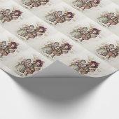 クリスマスヴィンテージ子ラッピングペーパー ラッピングペーパー (角)