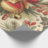 クリスマスヴィンテージ応援パターン ラッピングペーパー (角)