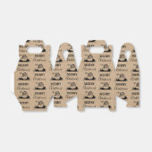 クリスマスヴィンテージ白黒クラフトサンタクロース フェイバーボックス (折り畳みなし)