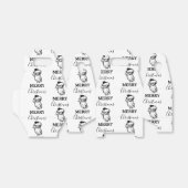 クリスマスヴィンテージ白黒サンタクロース フェイバーボックス (折り畳みなし)