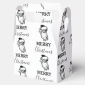 クリスマスヴィンテージ白黒サンタクロース フェイバーボックス (オープン)