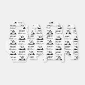 クリスマスヴィンテージ白黒サンタクロース フェイバーボックス (折り畳みなし)