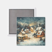 クリスマスヴィンテージ磁石 マグネット (正面/裏面)