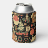 クリスマスヴィンテージ装飾セット 缶クーラー (缶裏面)