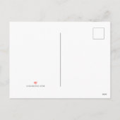 クリスマスヴィンテージ警察車ツリーモノグラム シーズンポストカード (裏面)