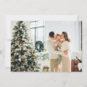 クリスマスヴィンテージ赤い植物緑2枚の写真 シーズンカード (裏面)